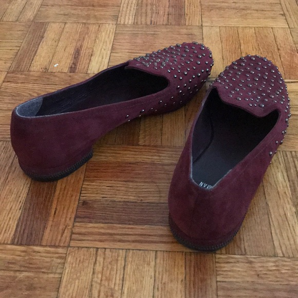 Stuart weitzman purple suede studded loafers 7M - Picture 3 of 3